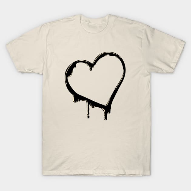 Inky Hearts T-Shirt by TerraTerraCotta